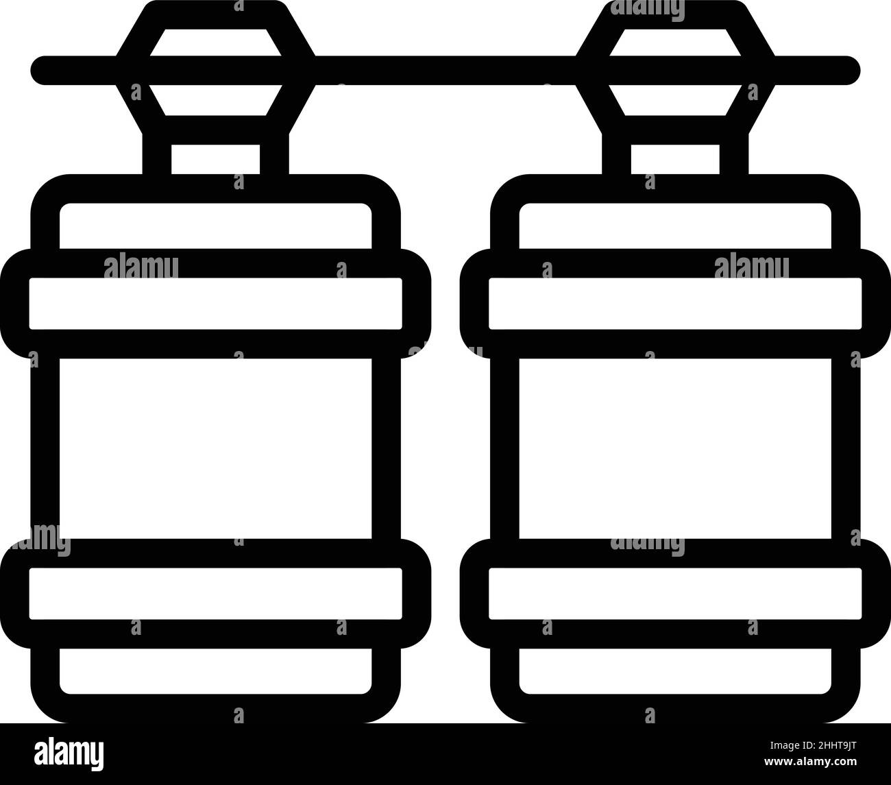 Home water osmosis icon outline vector. Filter system. Plant equipment Stock Vector