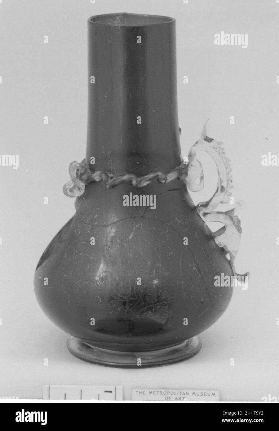 Vase 17th century possibly Dutch. Vase. possibly Dutch. 17th century. Glass. Glass Stock Photo