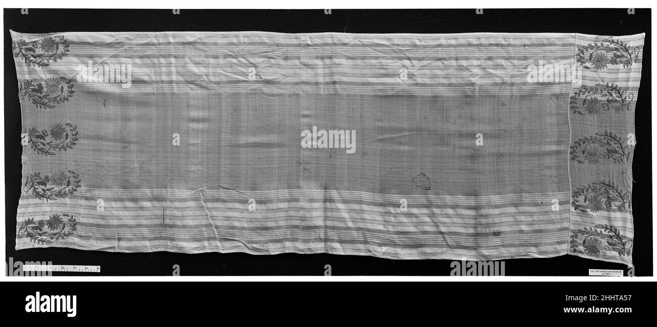 Scarf late 18th century. Scarf. late 18th century. Silk, cotton