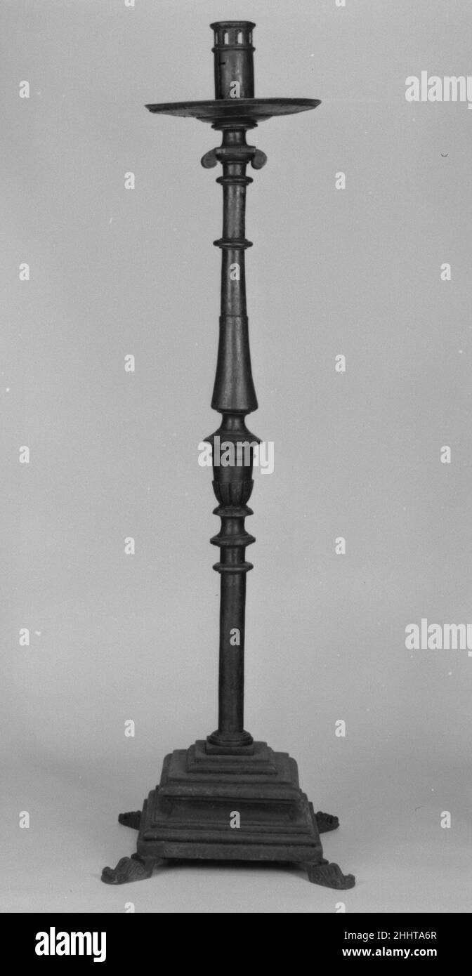 Pair of candlesticks 16th century Spanish. Pair of candlesticks