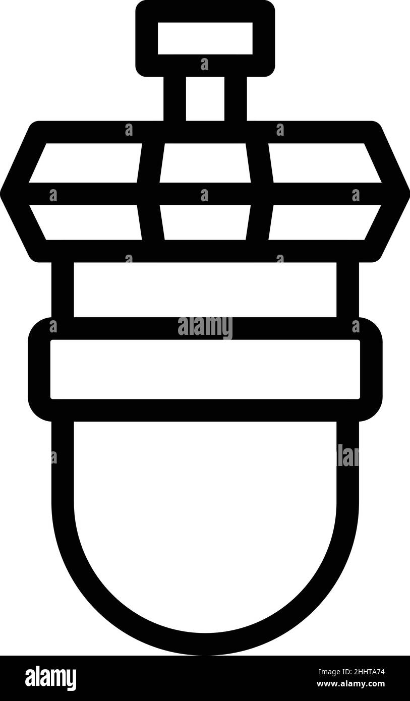 Water osmosis icon outline vector. Reverse filter. Plant equipment Stock Vector