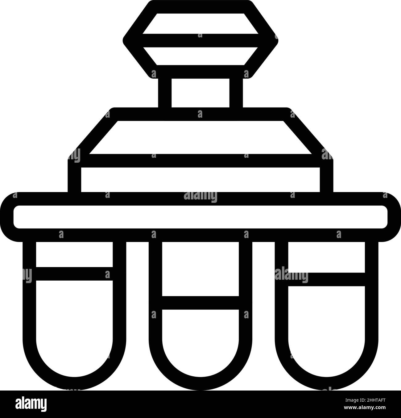 Water purification icon outline vector. Reverse filter. System plant Stock Vector