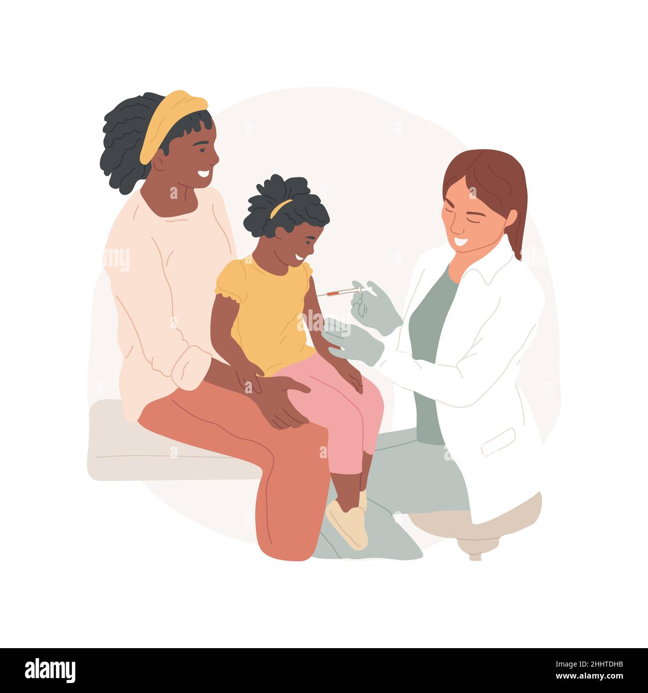 Immunoization Animation Vaccination isolated cartoon vector illustration. A nurse making an ...