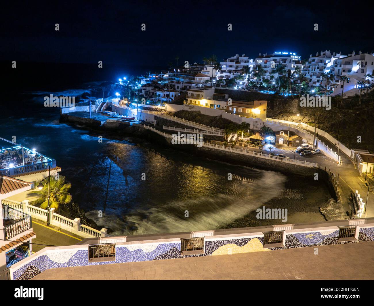 Puerto Santiago, Tenerife - the harbour. Stock Photo