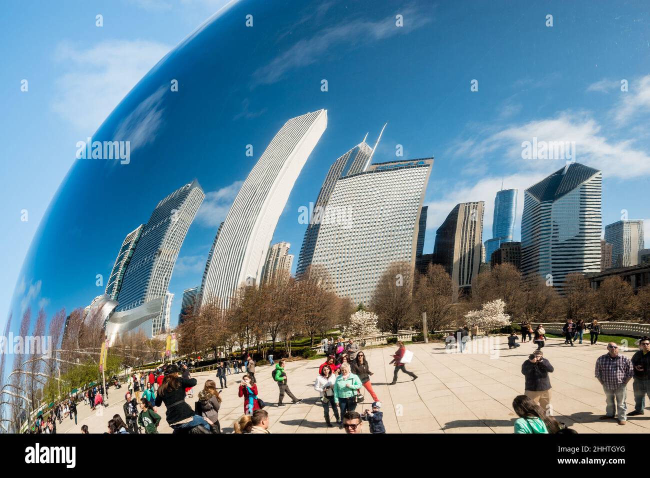 Chicago Bean, Millennial Park Stock Photo Alamy