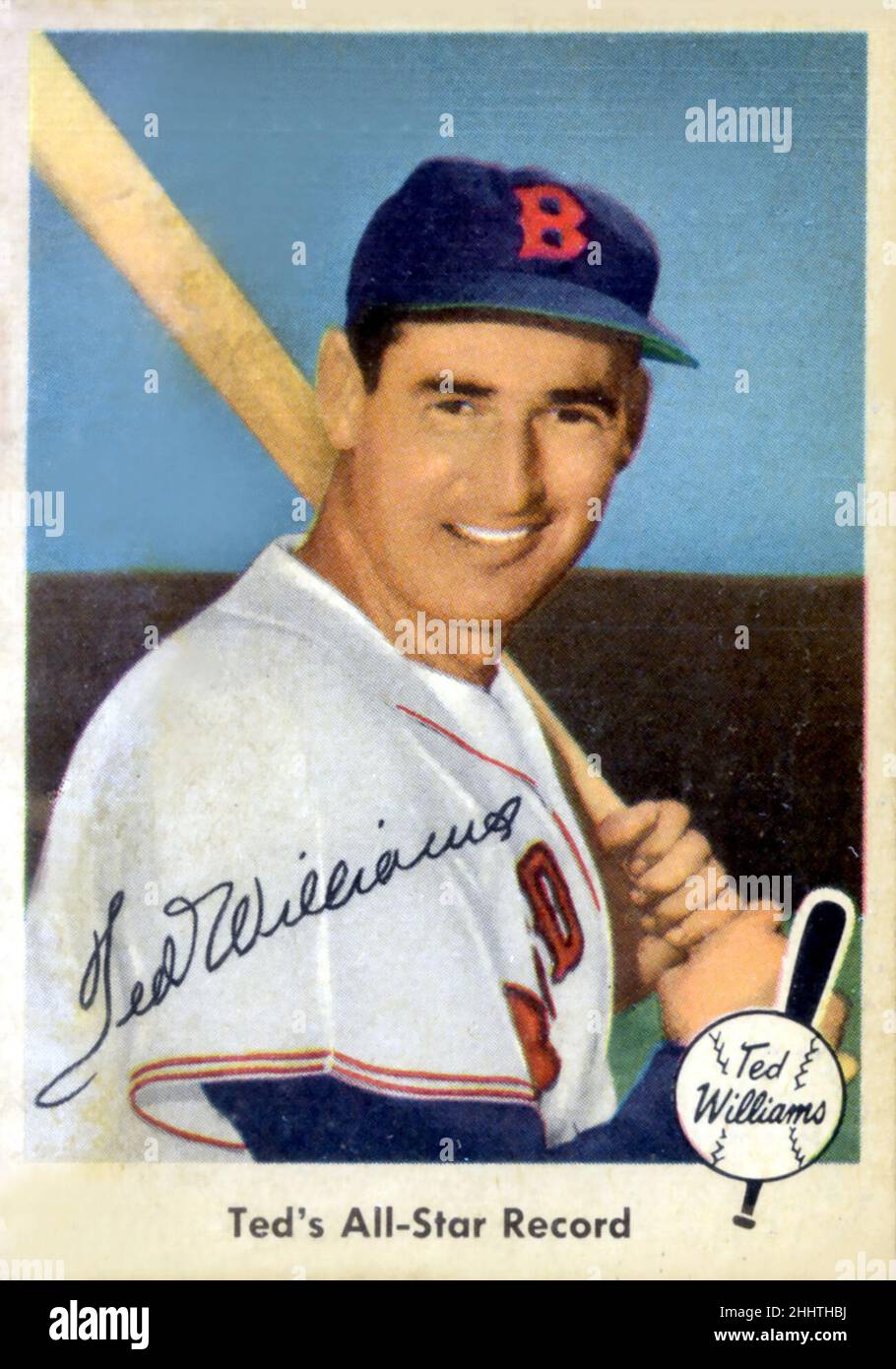 1959 Fleer Ted Williams baseball card Stock Photo