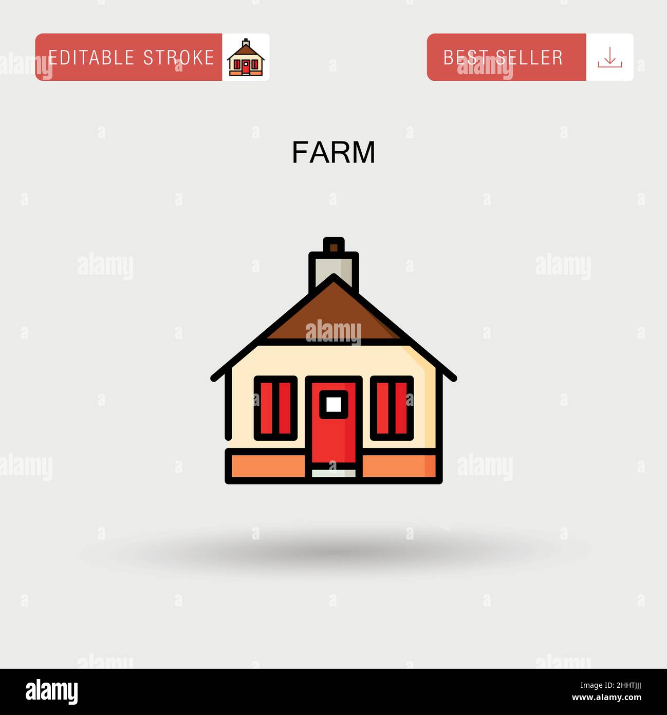 Spring barn farm Stock Vector Images - Alamy