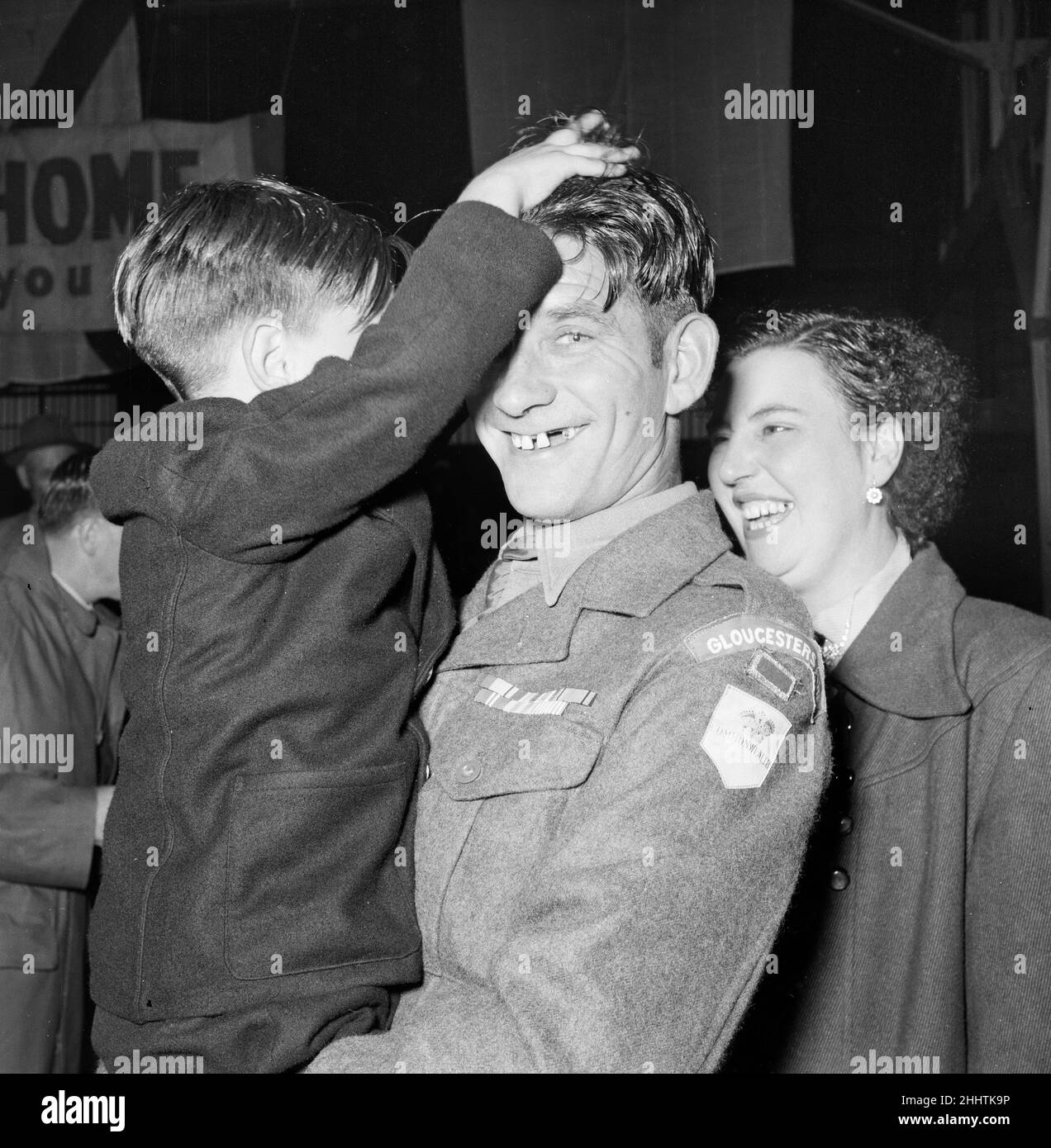 British Prisoners of war released from Korea, pictured on their return ...