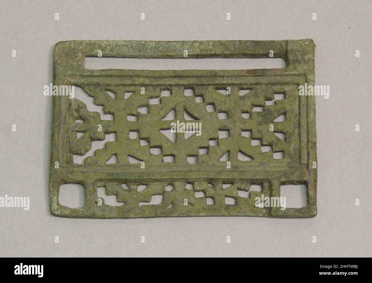 Buckle 500 B.C.–A.D. 300 Vietnam (North). Buckle. Vietnam (North). 500 B.C.–A.D. 300. Bronze. Bronze and Iron Age period, Dongson culture. Jewelry Stock Photo
