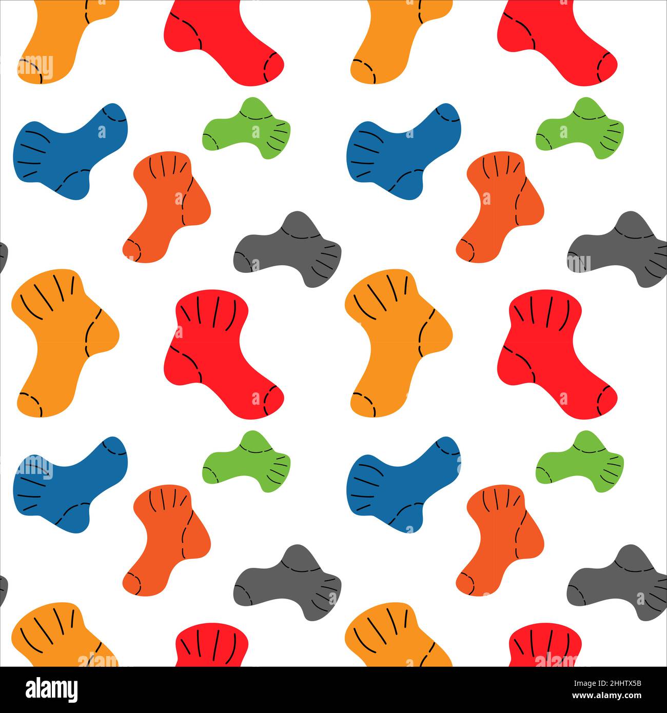 Bright seamless pattern with the image of warm bright multi-colored ...