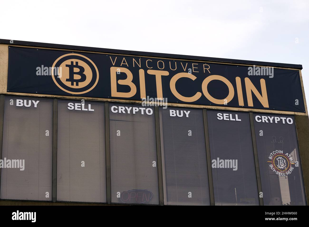 Vancouver Bitcoin Retail Exchange in Vancouver, British Columbia, Canada  Stock Photo - Alamy