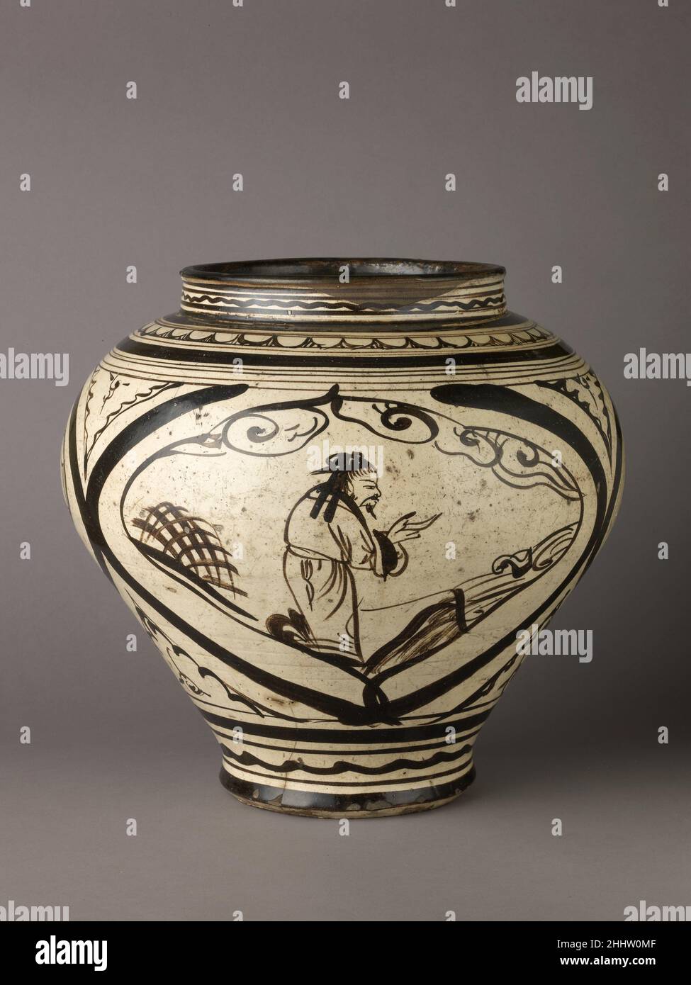 Cizhou Ware Wine Jar From Hebei Province - 19thC Cizhou Ware Wine Jar From Hebei Province - 19thC