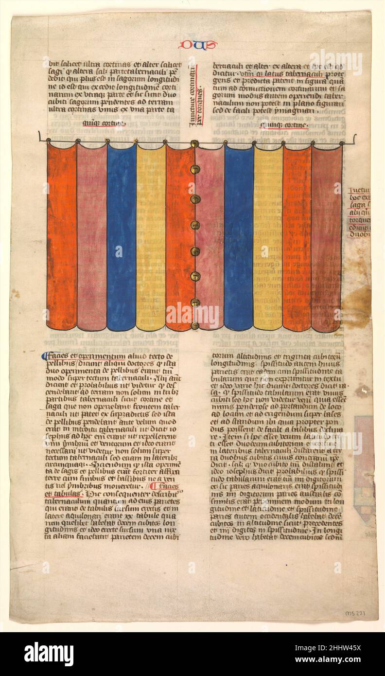 Curtain of the Tabernacle, one of six illustrated leaves from the