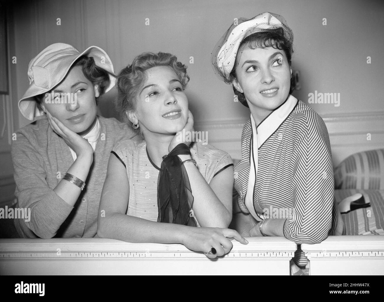 Italian Actresses in the UK to attend the 1952 Italian Film Festival