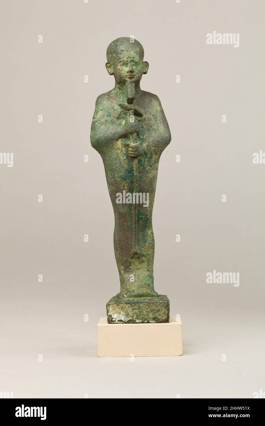 Ptah 66430 B.C. Late PeriodPtolemaic Period This statuette depicts Ptah, the chief god of
