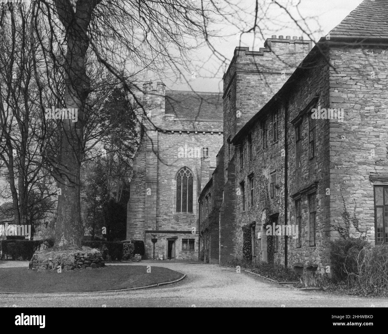 The Deanery and Priests House at Brecon Cathedral in Brecon, a market town and community in Powys, Mid Wales, 24th February 1954. Stock Photo