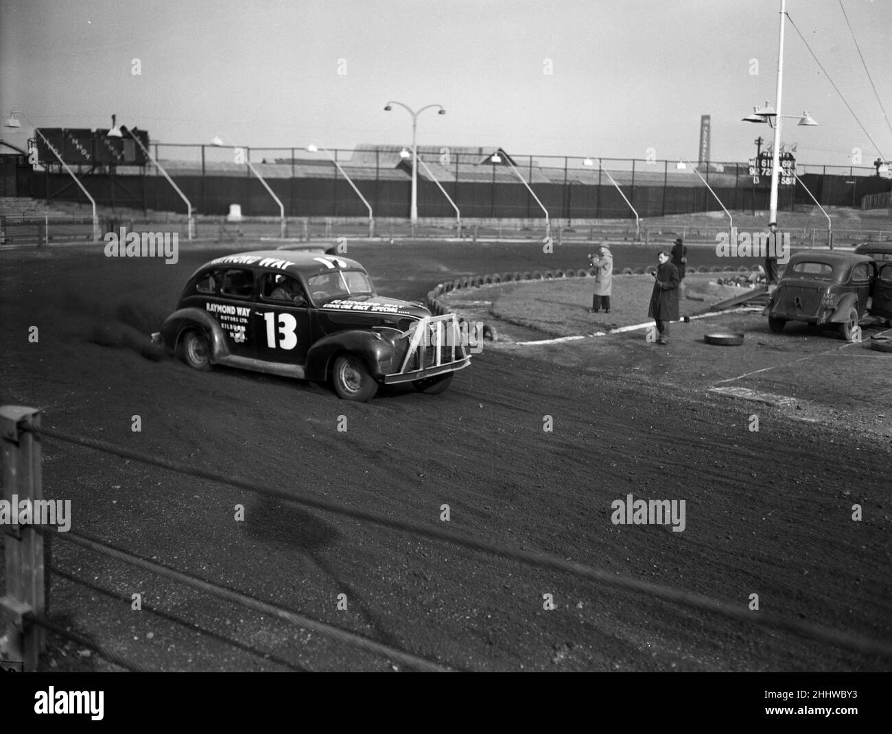 Stock Car Racing, practice session, New Cross Stadium, Hornshay Street