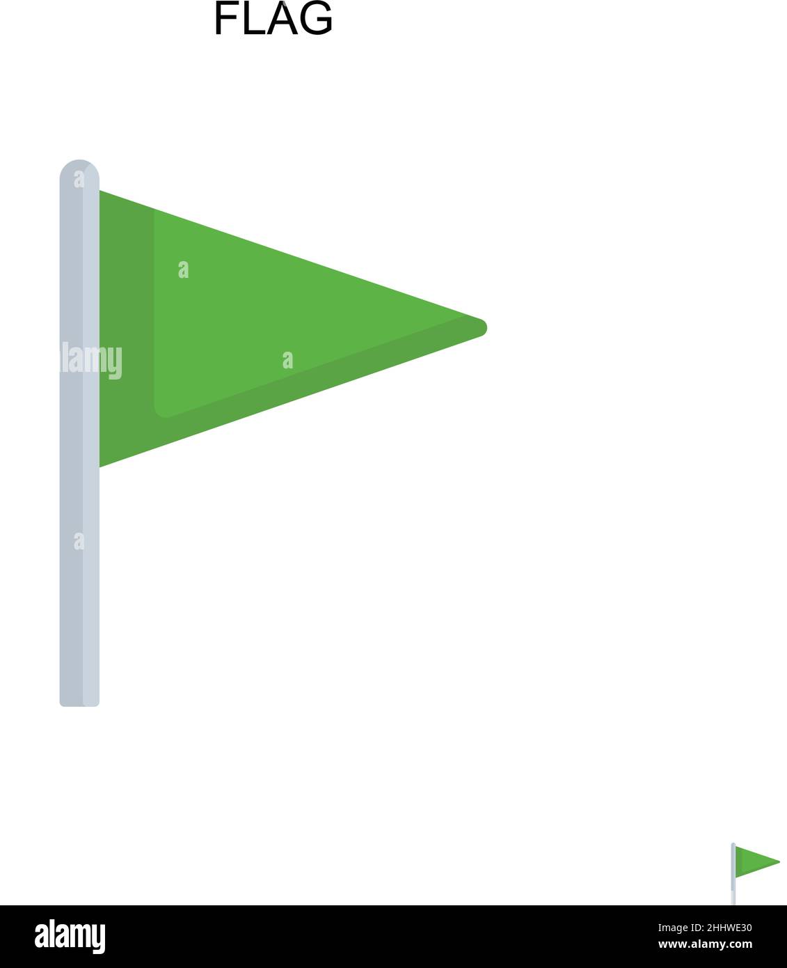 Flag Simple vector icon. Illustration symbol design template for web ...