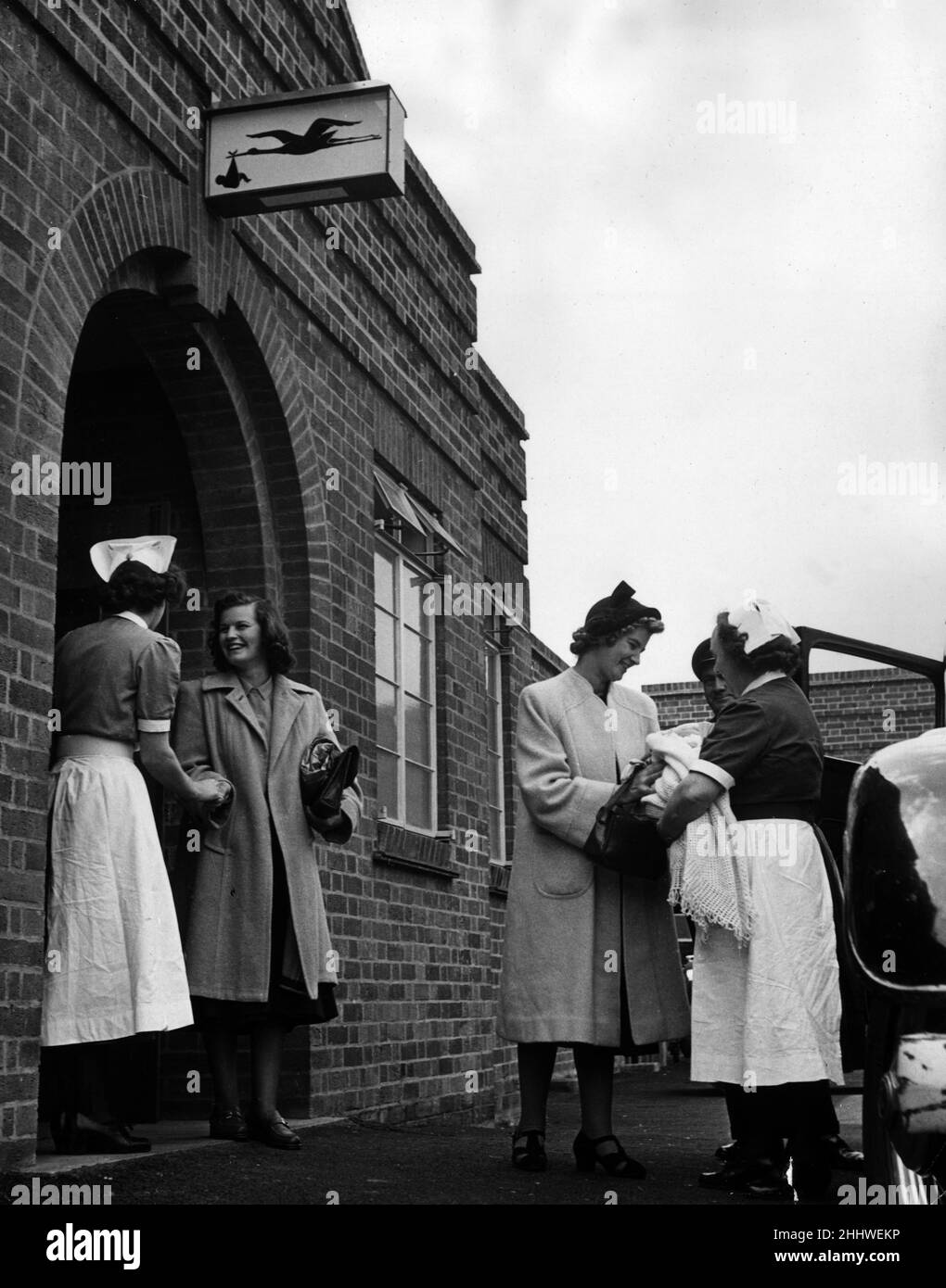 Outside the new maternity unit of the West Norfolk and King's Lynn