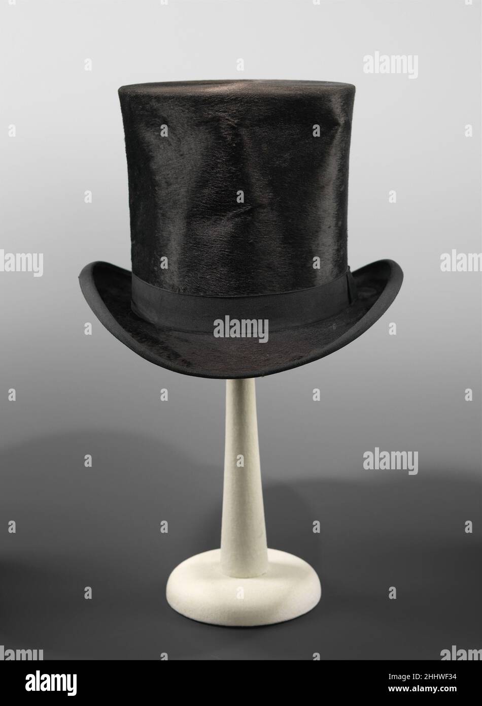 Top hat ca. 1875 Melton The silk top hat became an essential component