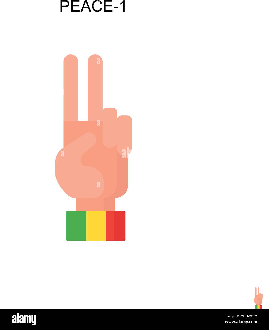 Hand peace icon hi-res stock photography and images - Alamy