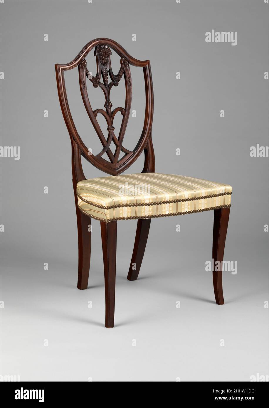 Side chair 1800 John Townsend American. Side chair  21305 Stock Photo