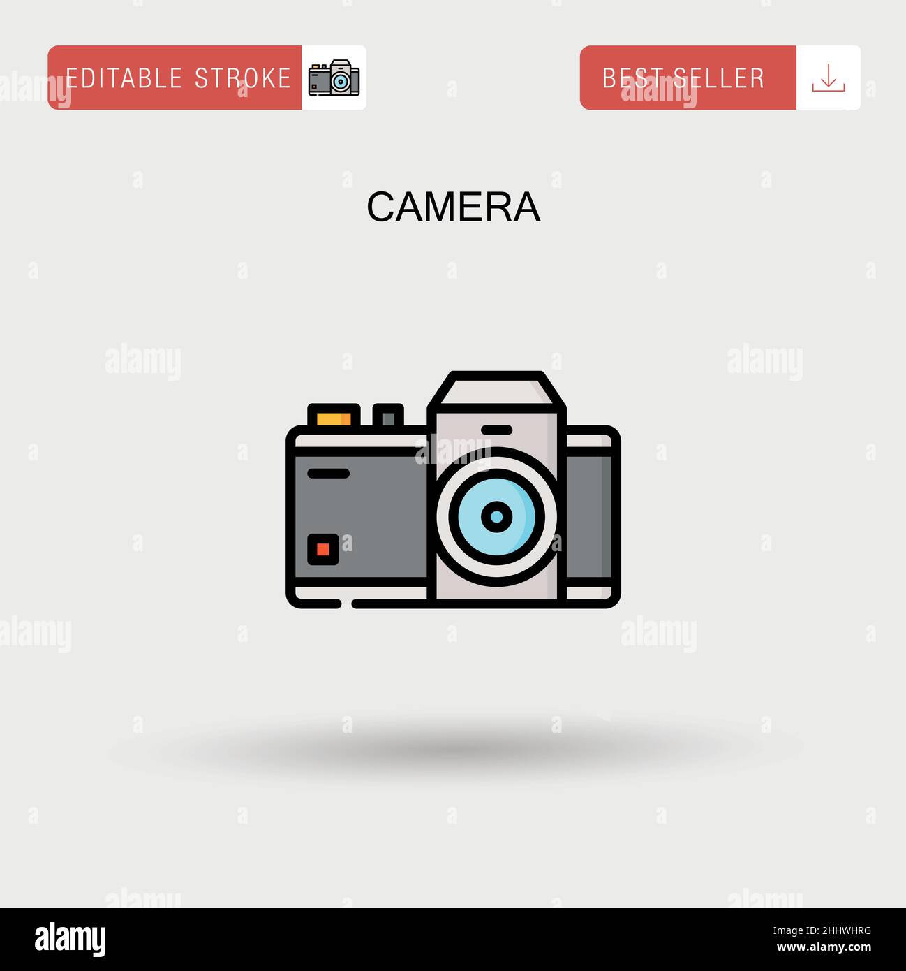 Camera Simple vector icon Stock Vector Image & Art - Alamy