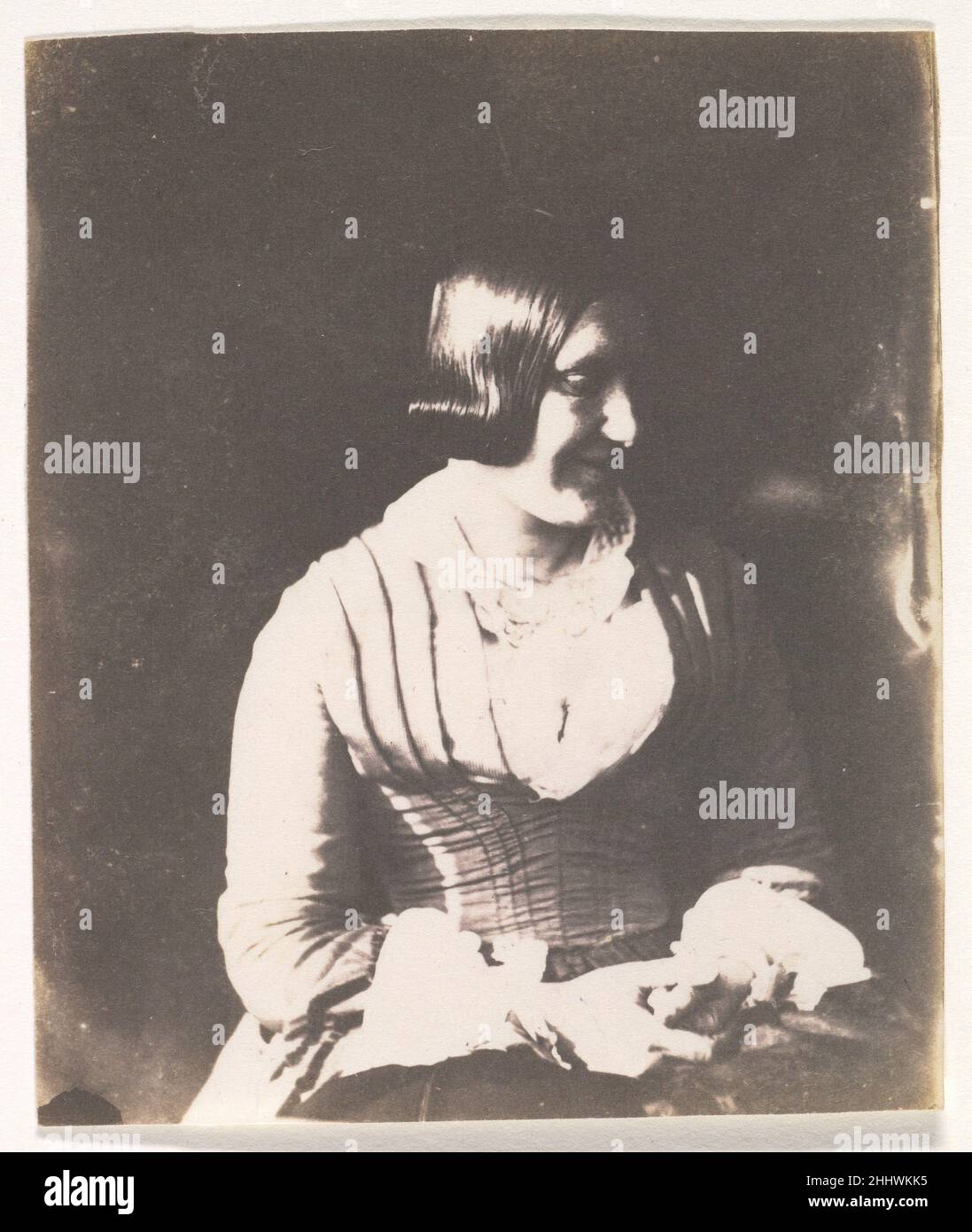[Woman] 1845–50 Calvert Richard Jones British, Welsh. [Woman]  285837 Stock Photo