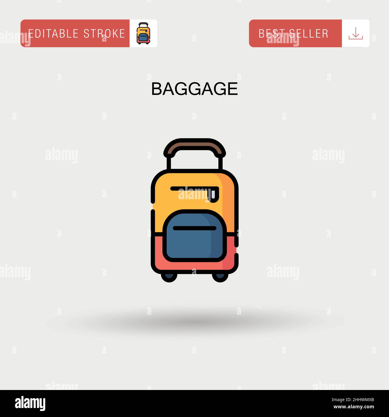 Baggage Simple vector icon Stock Vector Image & Art Alamy