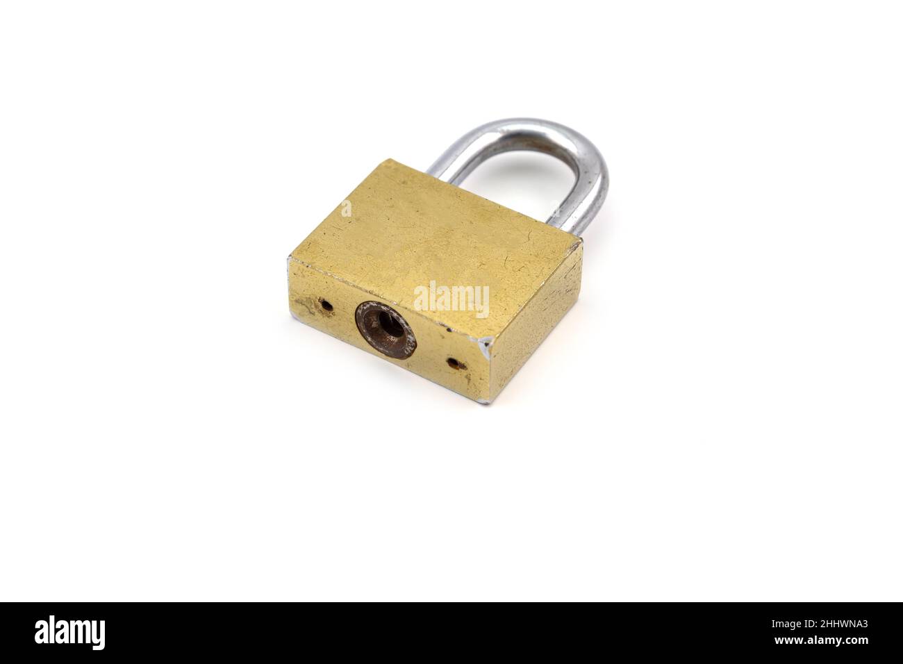 Old Padlock isolated on white background Stock Photo - Alamy