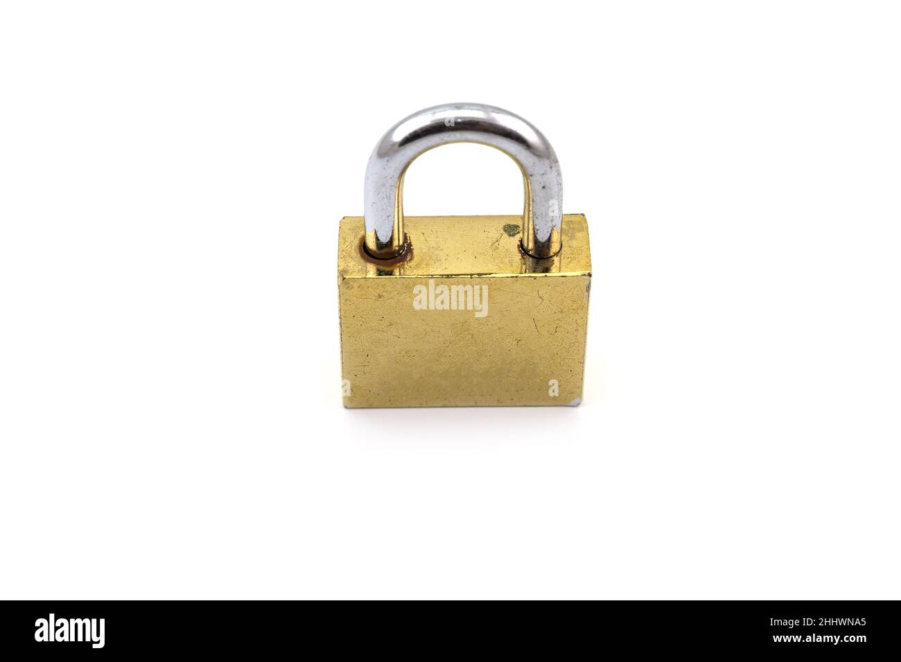 Old Padlock isolated on white background Stock Photo - Alamy