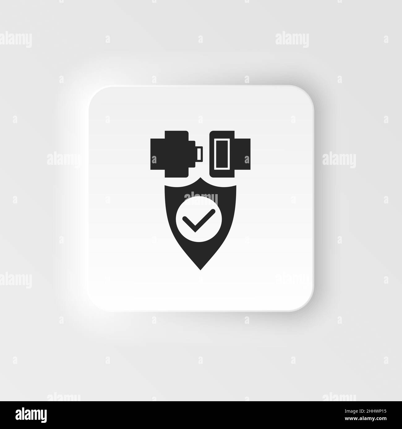 Safety Belt isolated on background. Seat belt for protection isolated