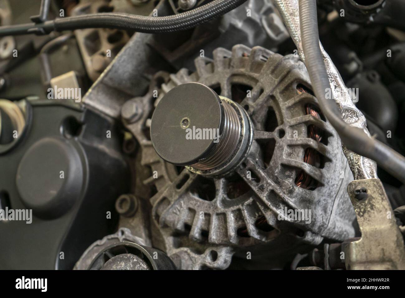 Alternator car engine 2 Stock Photo Alamy