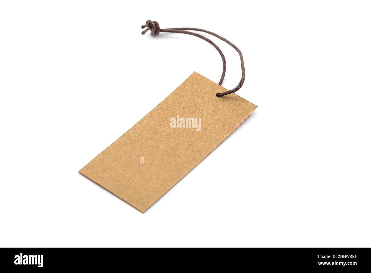 Blank price tag isolated on white background Stock Photo - Alamy