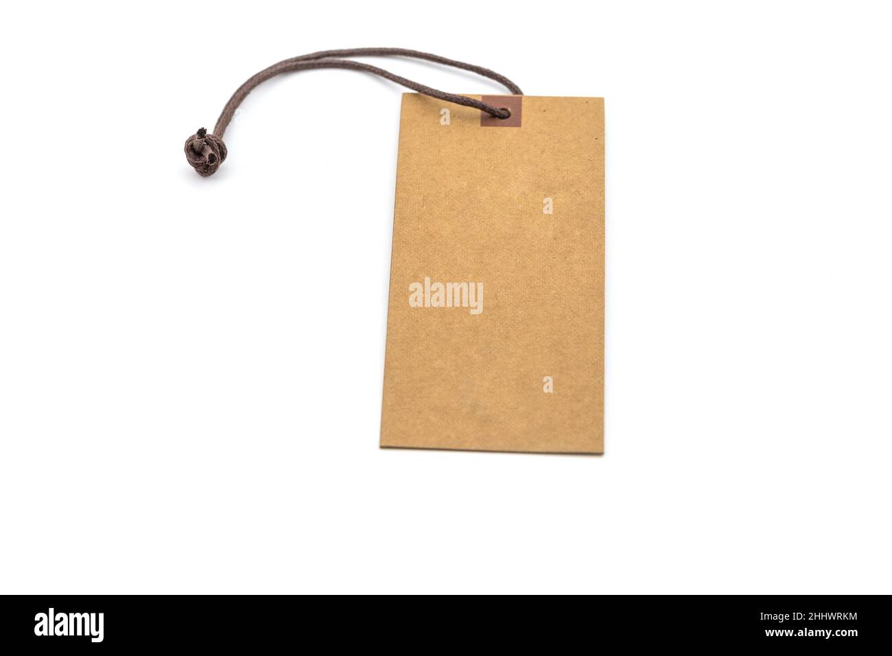 Blank price tag isolated on white background Stock Photo - Alamy