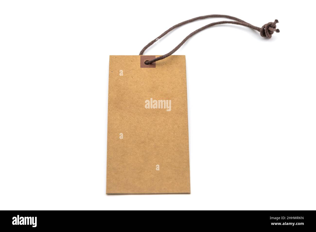 Blank price tag isolated on white background Stock Photo - Alamy