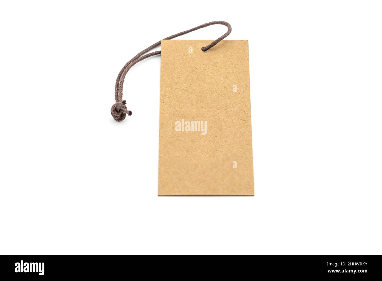 Blank price tag isolated on white background Stock Photo - Alamy