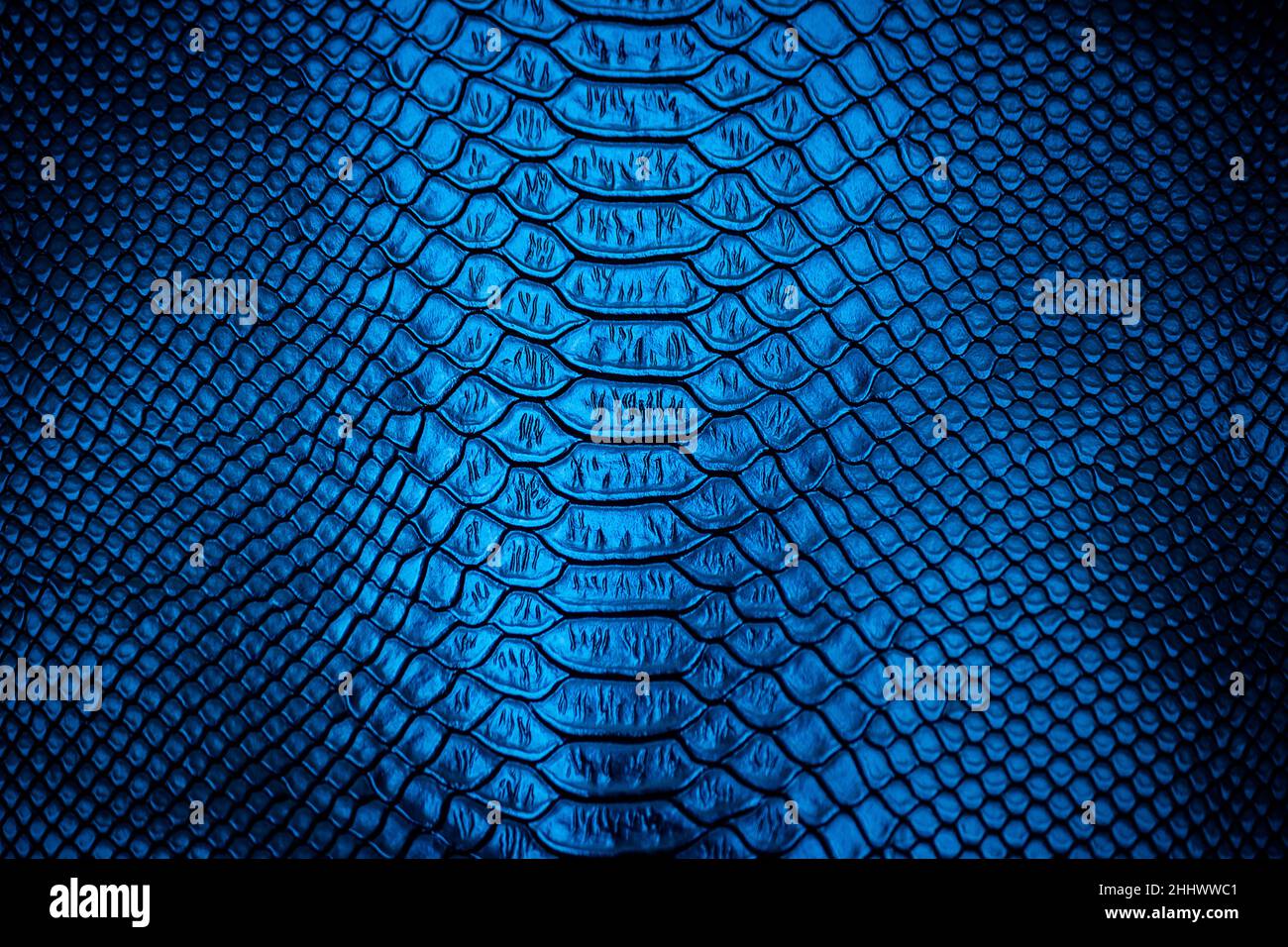 Blue leather texture  use for background Stock Photo