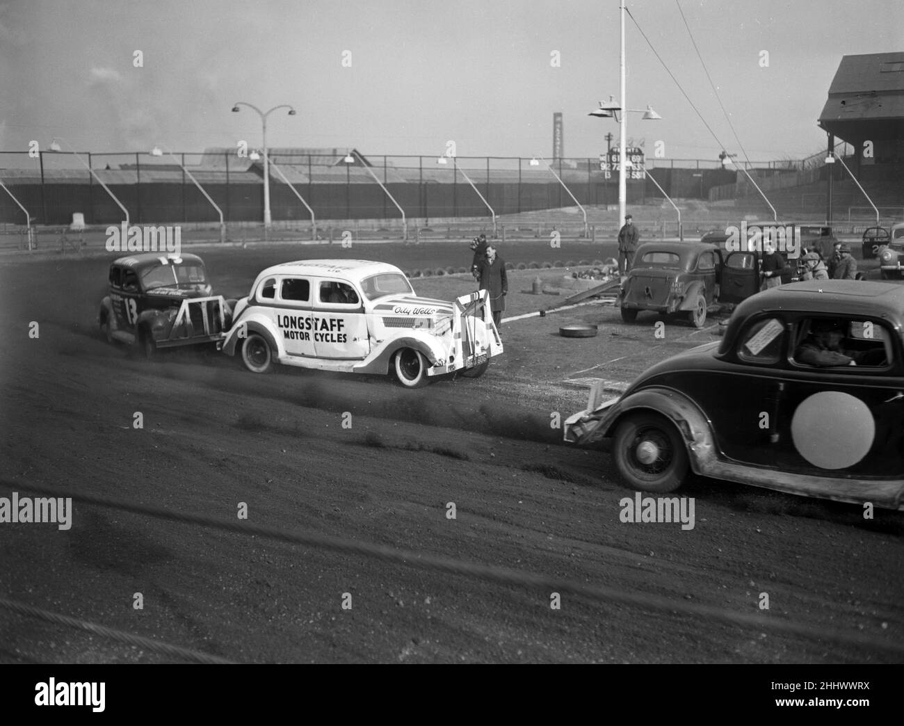 Stock Car Racing, practice session, New Cross Stadium, Hornshay Street