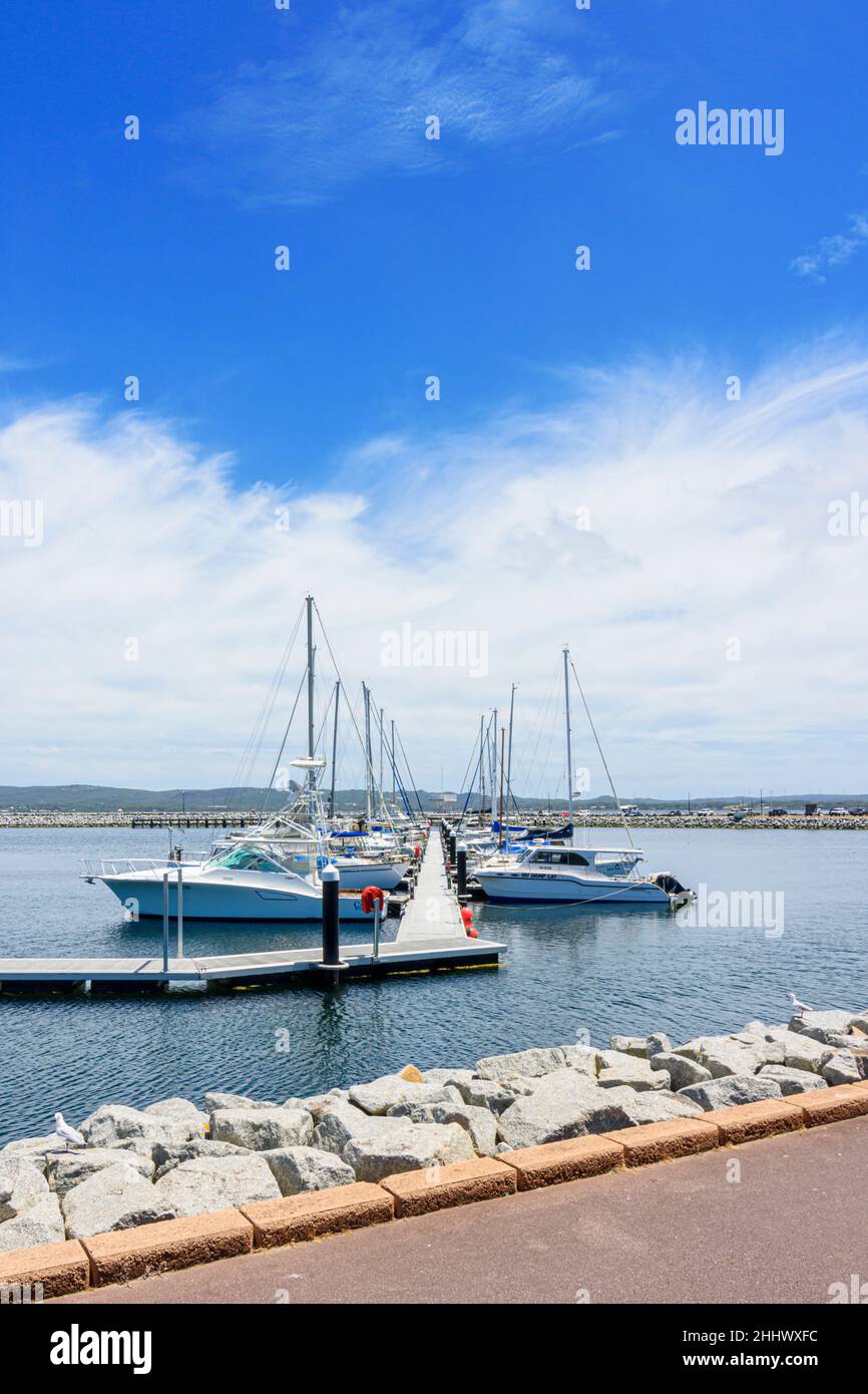 Albany Waterfront Marina and the Town Jetty, Albany Western Australia, Australia Stock Photo