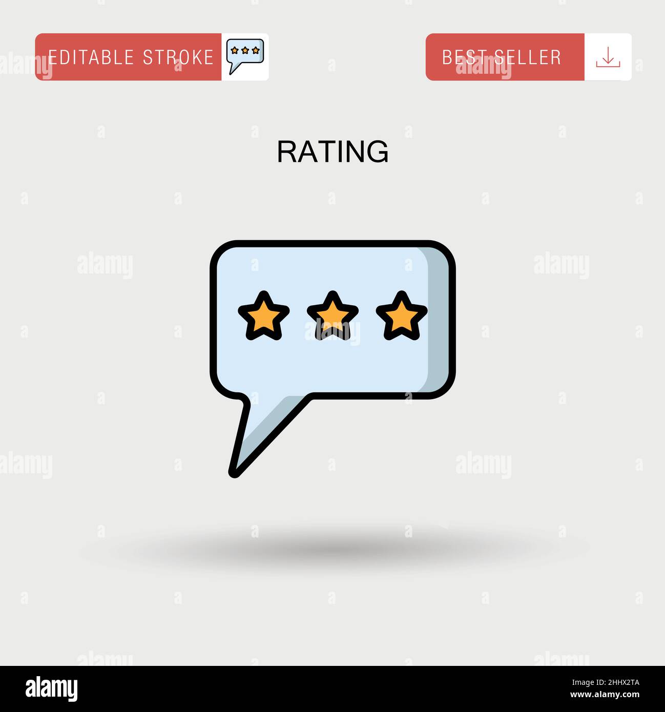 Rating Simple vector icon Stock Vector Image & Art - Alamy
