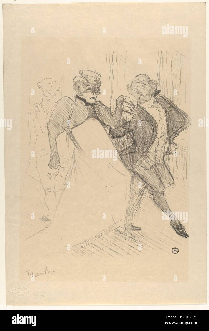 Réjane and Galipaux, in Madame Sans-Géne 1893 Henri de Toulouse-Lautrec French. Réjane and Galipaux, in Madame Sans-Géne  334397 Stock Photo