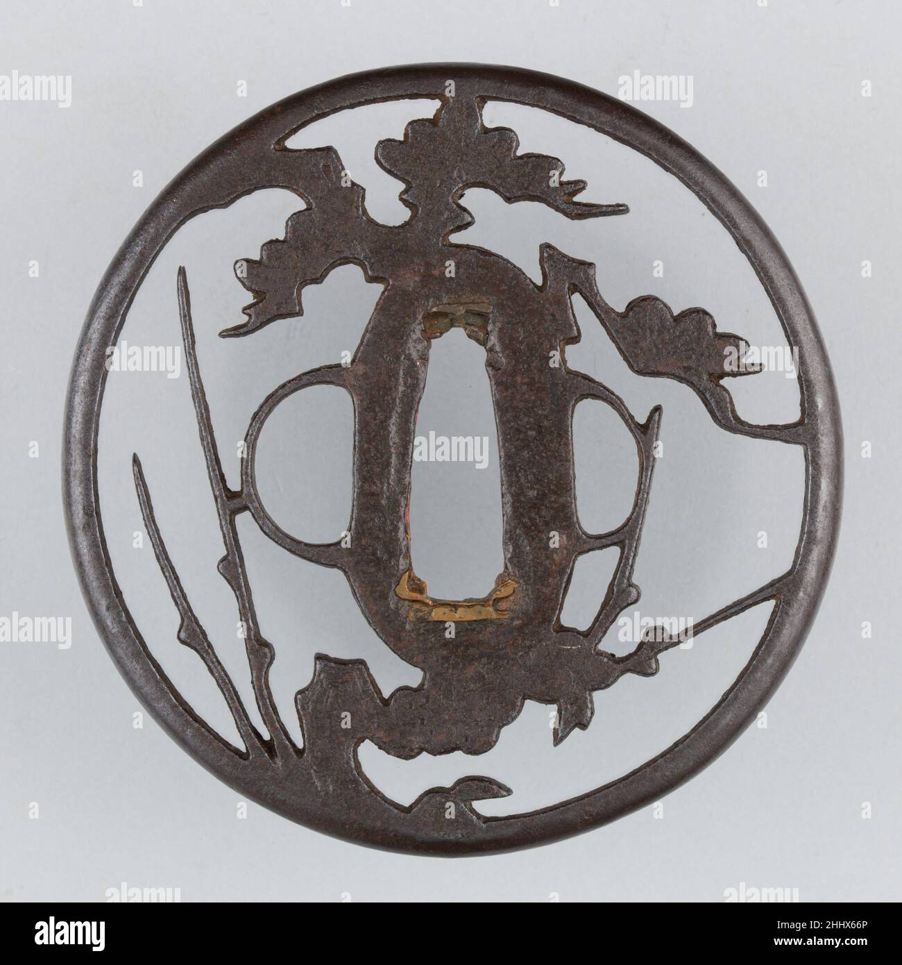 Simple Tsuba Sword Guard (Tsuba) ca. 1600 Japanese A tsuba is a sword guard and part ...