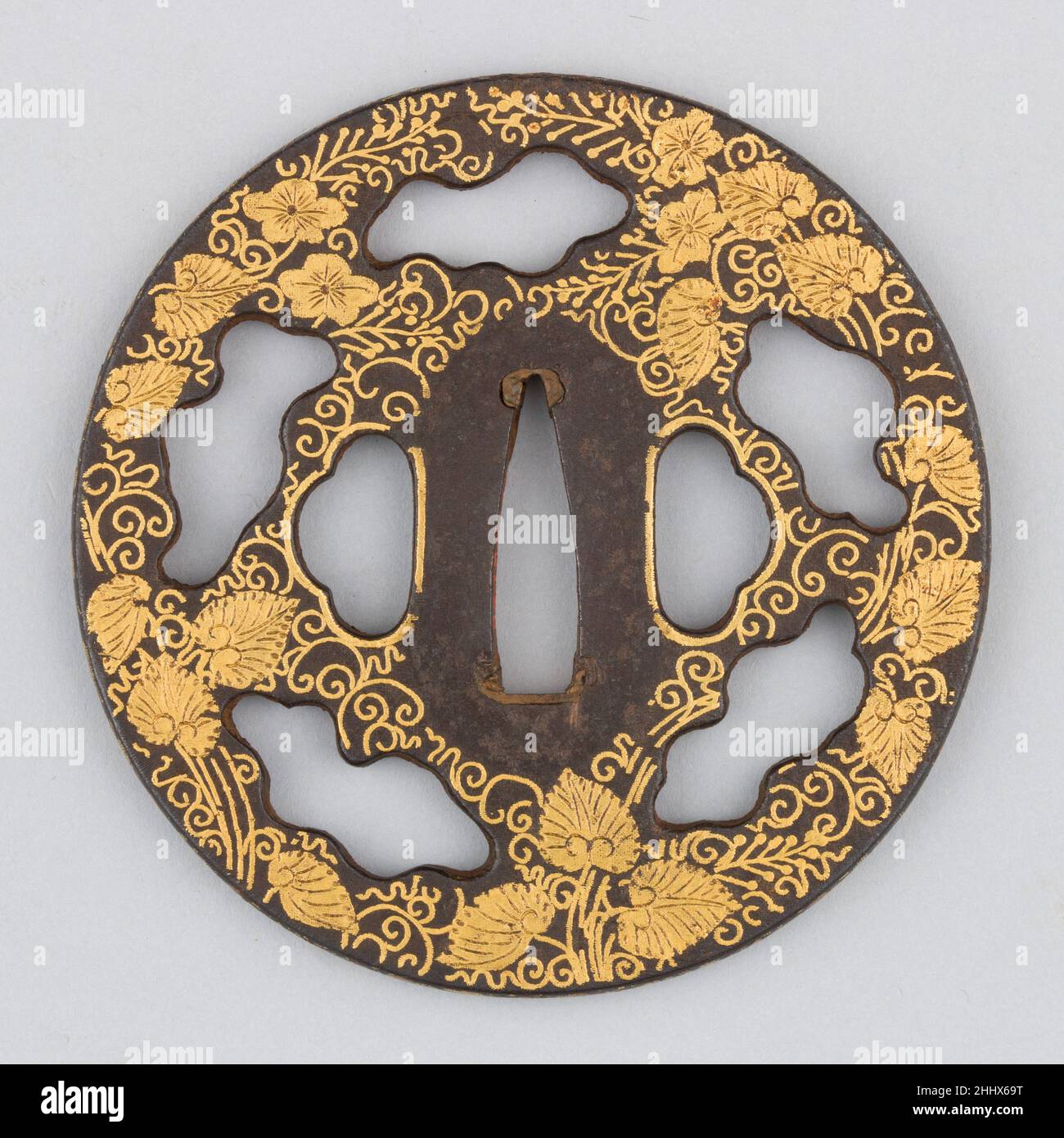 Sword Protection Sword Guard (Tsuba) 17th century Japanese A tsuba is a sword guard and ...