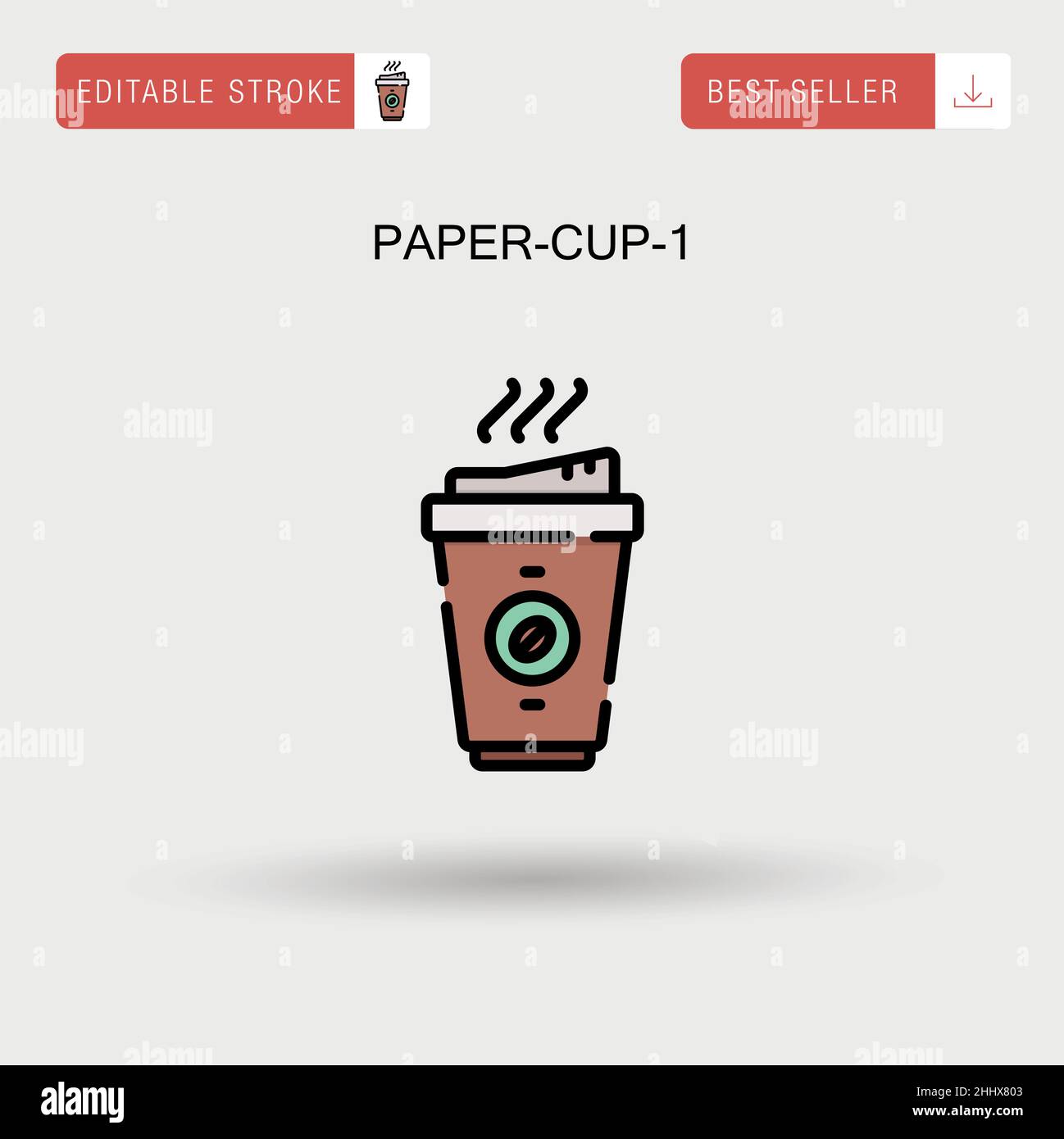 Coffee shop paper cup Stock Vector Images - Alamy