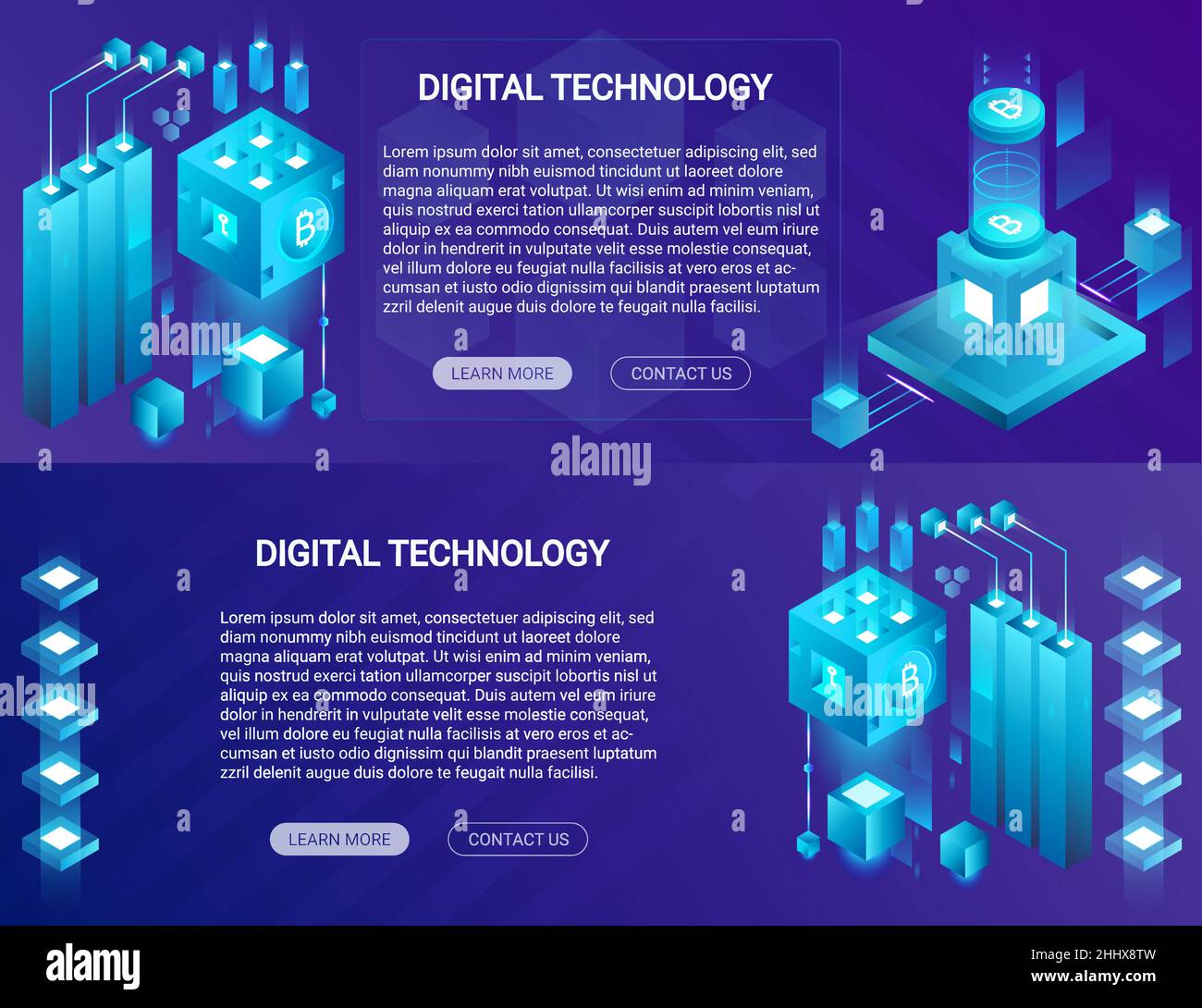 Bitcoin mining farm Stock Vector Images - Alamy