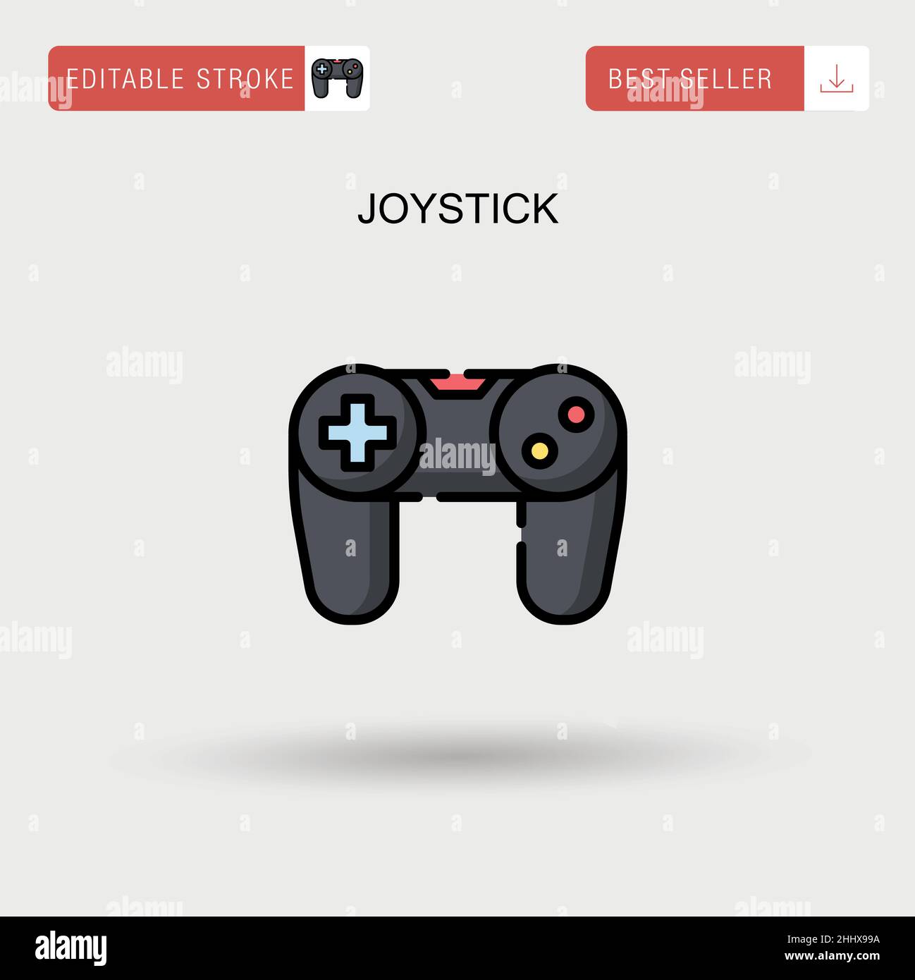Joystick Simple vector icon Stock Vector Image & Art - Alamy
