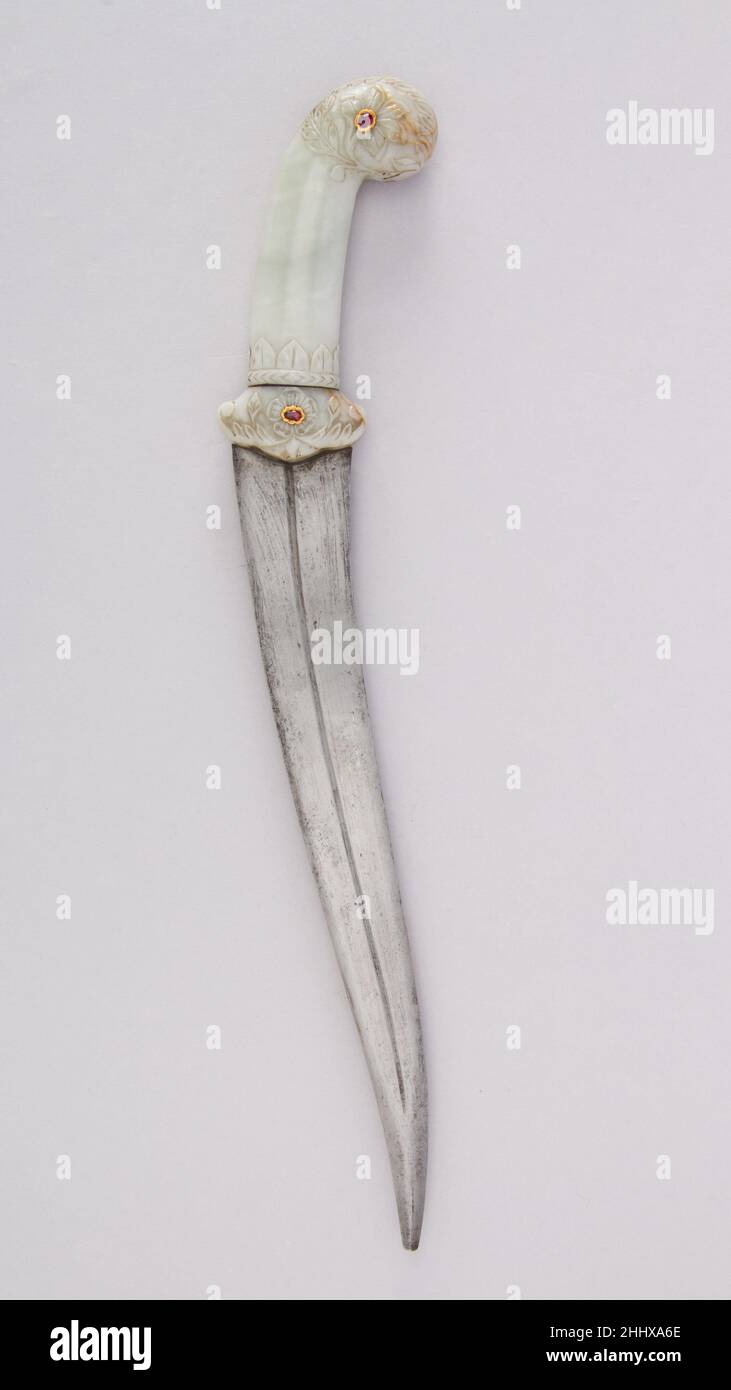 Dagger (Khanjar) 19th century Indian, Mughal. Dagger (Khanjar) 31844 Stock Photo Alamy