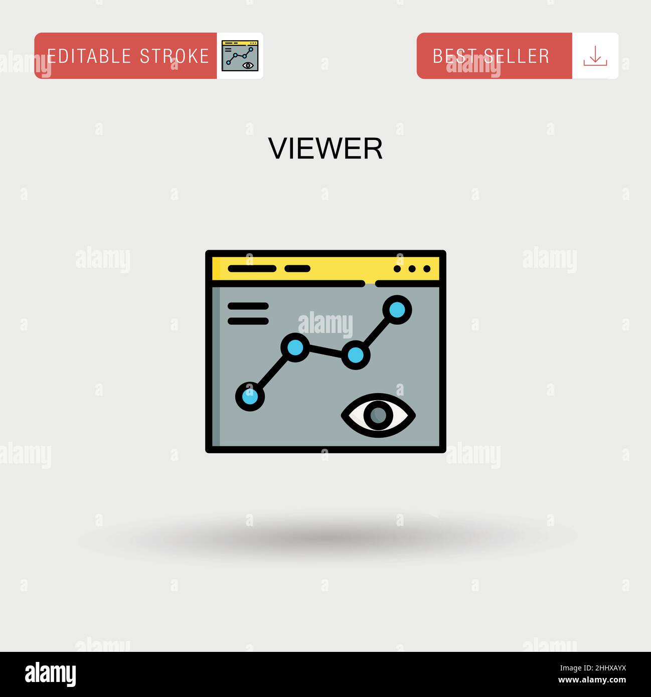 Viewer Simple vector icon Stock Vector Image & Art Alamy