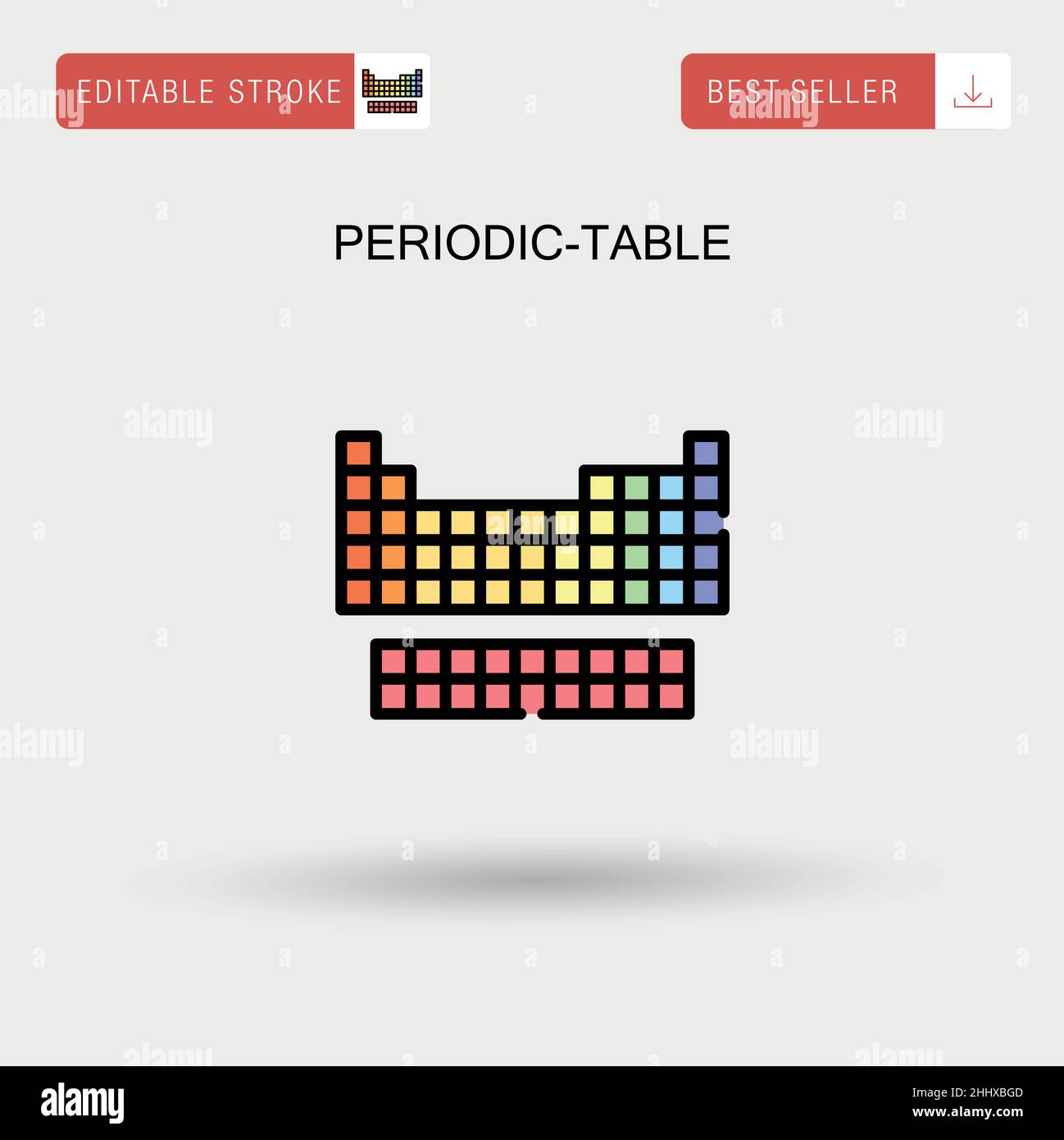 Mendeleev periodic table Stock Vector Images - Alamy